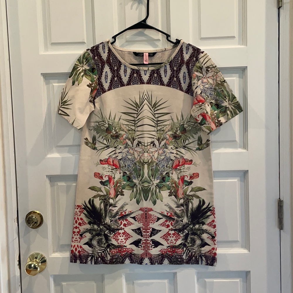 Zara Tropical Bird Dress